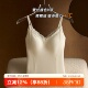 秋冬蕾丝磨毛保暖吊带背心女士莫代尔带胸垫内搭美背打底白色上衣