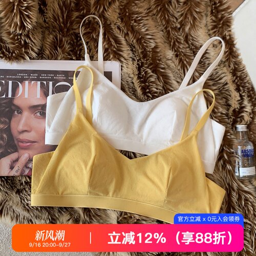 提未苏法式无钢圈防下垂显瘦文胸