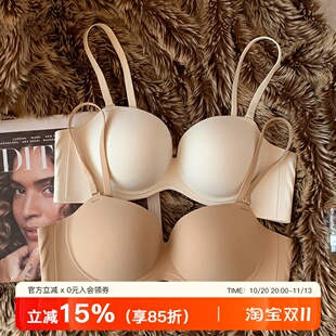 圆圆杯内衣女小胸聚拢上薄下厚提拉2026新款无痕收副乳防下垂文胸