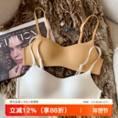 无痕一片式 光面内衣女小胸聚拢上托2025新款 无钢圈舒适透气文胸罩