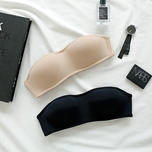 夏季无肩带聚拢文胸