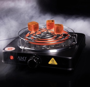 charcoal burner 阿拉伯水烟椰壳慢燃炭椰子壳碳烧炭炉电网扁炉