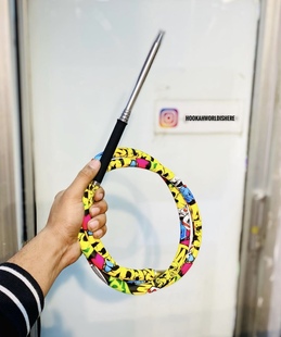 阿拉伯水烟管子全套酒吧KTV大中小号烟管嘴亚克力皮革塑胶硅管