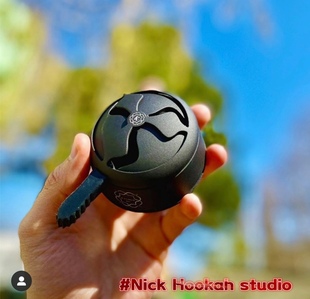 hookah HMD AurisManagement D银色卡劳德国产碳隔水烟碳隔碳锅