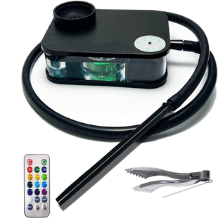 阿拉伯水烟烟壶套装 黑方盒亚克力书本Shisha水烟壶 Hookah跨境