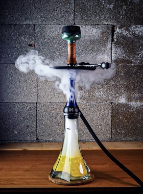 网红中号大烟雾烟壶  ALPHA HOOKAH 阿帕奇单管 高档酒吧KTV全套