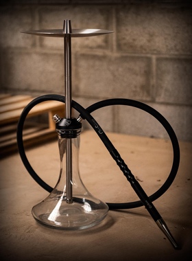 经典款！火了三年！SOFT Smoke Hookah俄罗斯水烟壶直杆不锈钢！