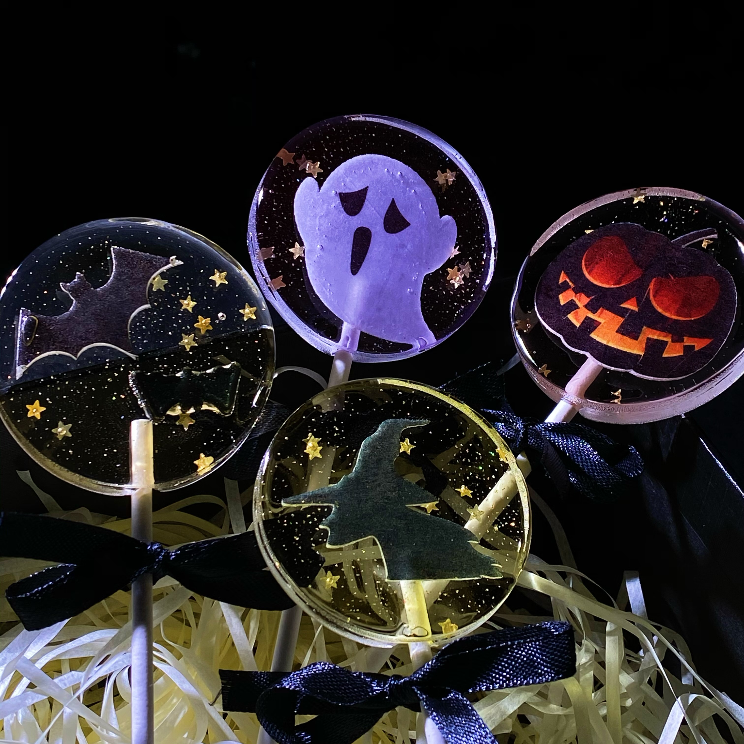 万圣节棒棒糖送女友儿童糖果定制波板糖礼物南瓜头蝙蝠幽灵女巫
