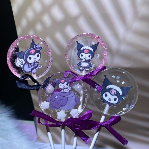 库洛米棒棒糖美乐蒂手工波板糖果零食圣诞节生日儿童节定制礼物