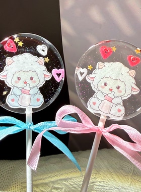 羊宝宝马棒棒糖卡通手工糖果创意好孕试管波板糖儿童移植定制零食