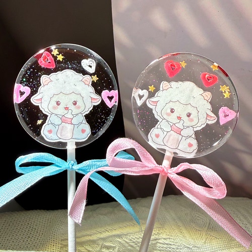 羊宝宝马棒棒糖卡通手工糖果创意好孕试管波板糖儿童移植定制零食
