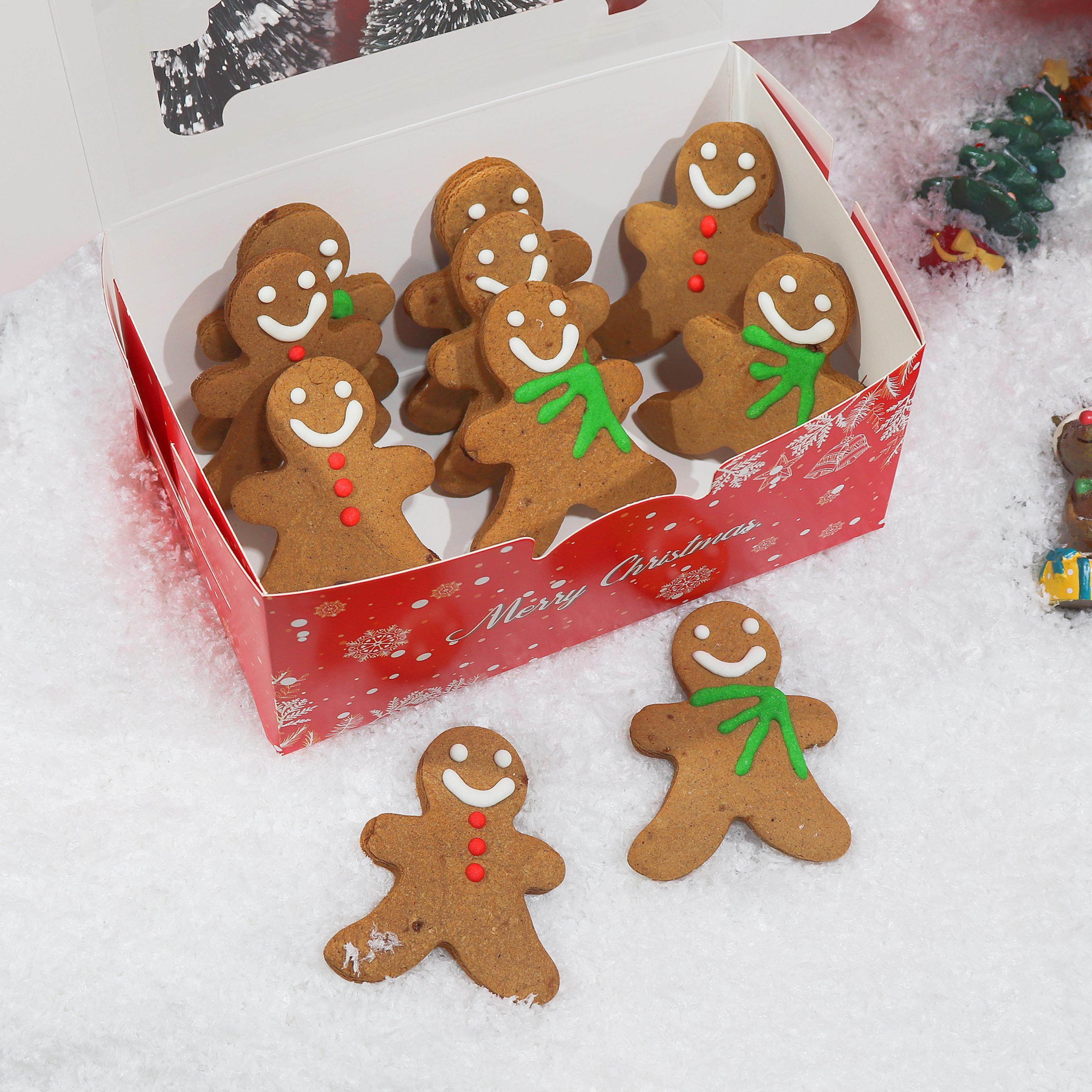 手工圣诞节姜饼人曲奇糖霜饼干礼盒公司年会派对新年创意礼物儿童