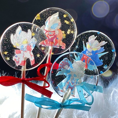 奥特曼棒棒糖手工糖果送礼生日圣诞节定制男生礼盒零食儿童节礼物