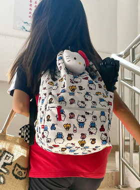 2022新款 hello联名kitty凯蒂猫 美乐蒂学生小众书包双肩背包女包