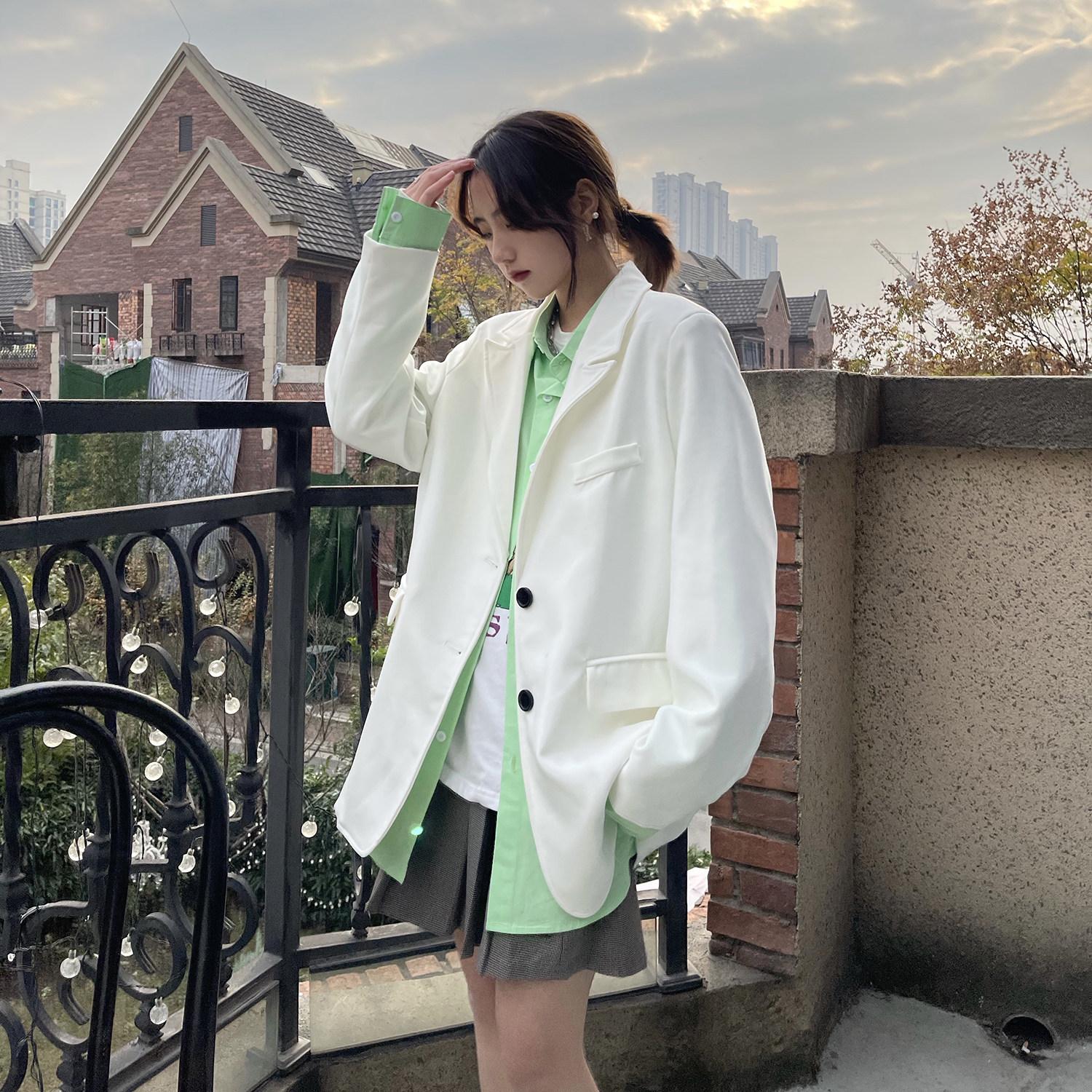 【精品】满68包邮◆2025春秋男女同款韩版潮流时尚百搭休闲西服,男装,休闲西服,淘宝优惠券,粉丝福利购,淘宝优惠卷