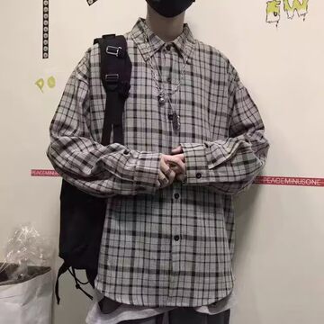 男童摇粒绒男士加绒格子衬衫衬衫戴维贝拉