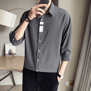 包邮 满68 2025夏季 青少年港风潮流时尚 衬衫 百搭休闲短袖 孤品