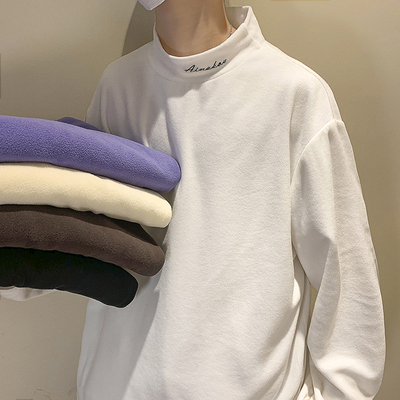 【断码优品】满68包邮◆2025夏季青少年美式复古时尚摇粒打底衫