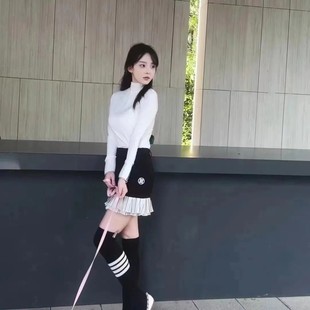 2025新款白色紧身高尔夫套装半裙穿搭简约时尚礼物韩流时尚