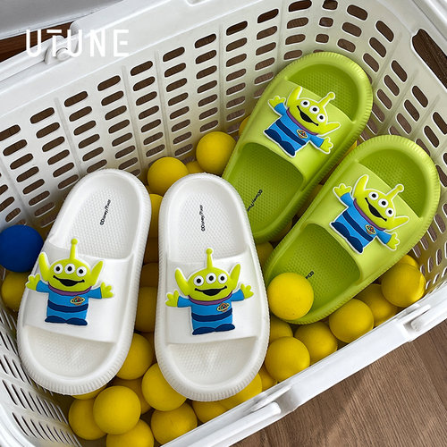 优调三眼仔迪士尼儿童拖鞋男童夏季软底亲子凉拖防滑家居室内女孩