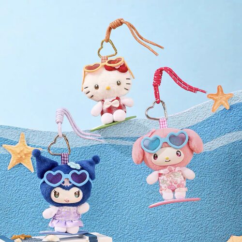 新品 miniso名创优品三丽鸥浪屿流光珍藏系列盲盒毛绒玩偶挂件