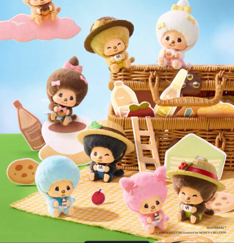 现货 名创优品MINISO萌趣趣咖啡农场系列换脸盲盒挂件蒙奇奇公仔