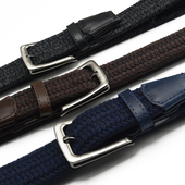 裤 天天特价 带 男士 编织松紧高尔夫编制皮带 双层帆布弹力腰带 宽