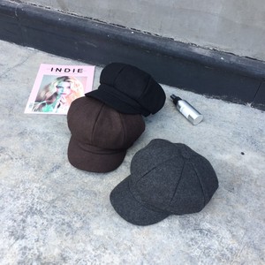 韩版八角帽画家帽