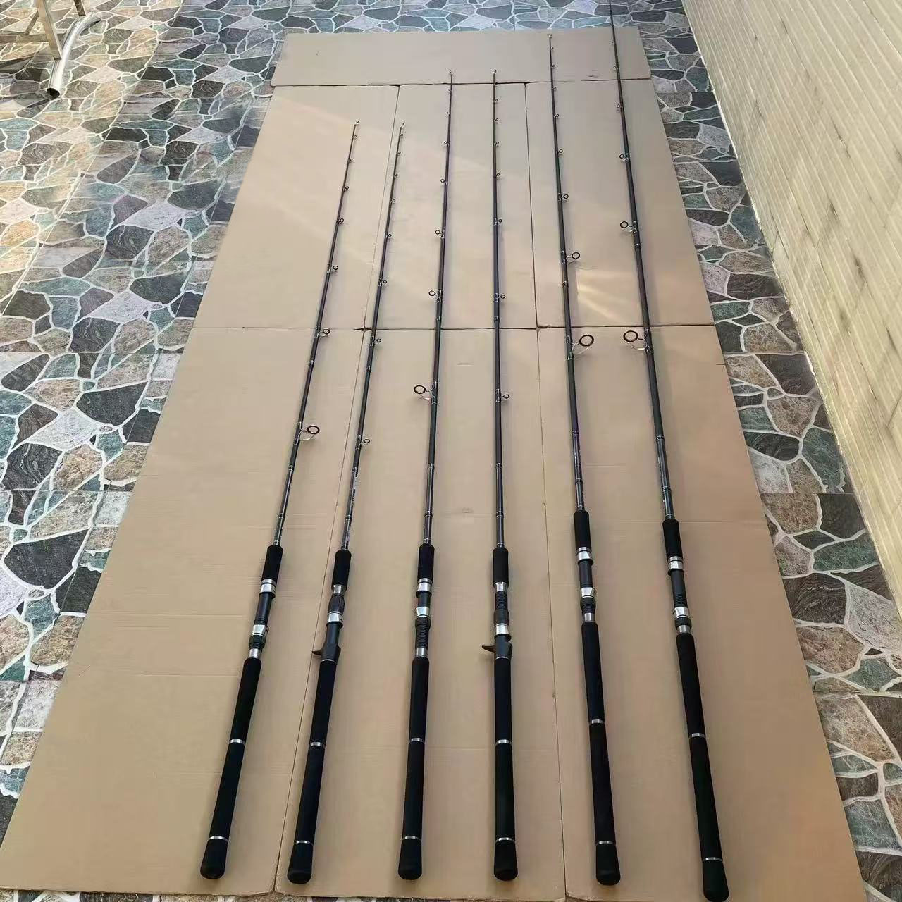 渔名捕战斧超硬锚杆雷强H调远投路亚竿碳素打黑枪柄直柄海钓船竿