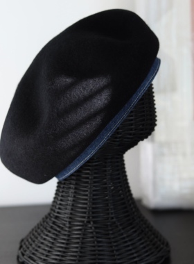 Earthtone“老友记”牛仔边!澳洲超细羊毛自制复古云朵羊皮贝雷帽