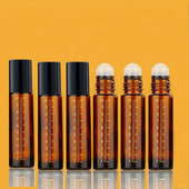 10ml刻度款 瓶 滚珠瓶喷雾瓶滴管瓶精油走珠瓶茶色避光玻璃分装