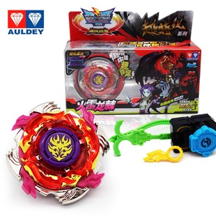 正版奥迪双钻飓风战魂超特化系列火雷龙棘陀螺男孩战斗王对战玩具