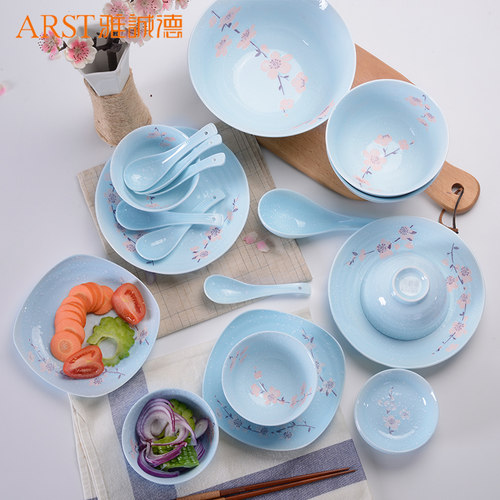雅诚德日式陶瓷组合大吃饭餐具