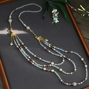 绝版悦己容[醉伊人]原创古风汉服国风战国套长项链璎珞旗袍百搭