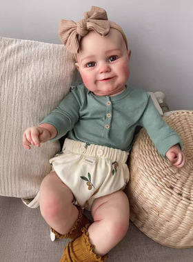 60cm reborn toddler doll maddie仿真婴儿重生娃娃 软胶玩偶模型