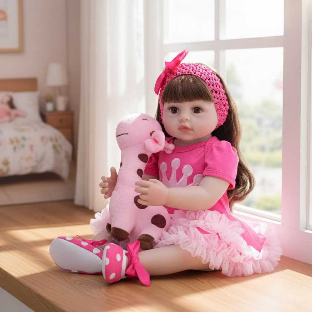 跨境55cm软胶重生娃娃仿真婴儿娃娃人偶公仔换装玩具过家家reborn
