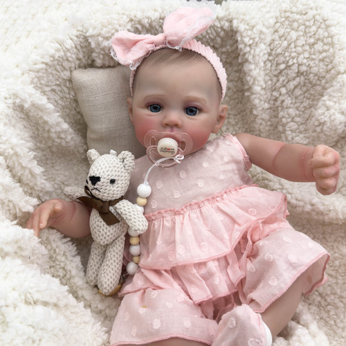 全身胶洗澡娃娃 Reborn Baby Meadow 仿真婴儿20寸重生娃娃娃跨境