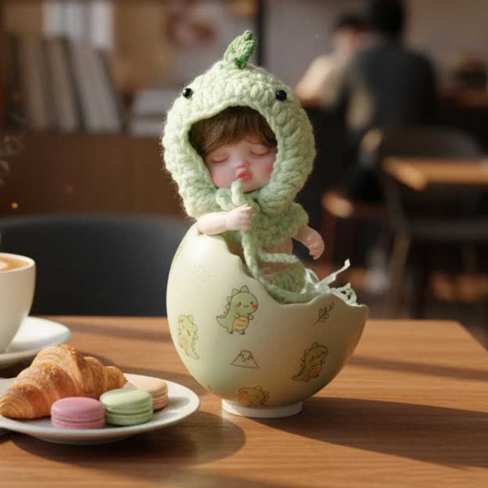 新品陶瓷全瓷可爱玩偶女孩兔耳发带潮玩系列玩具摆件节日高档礼物