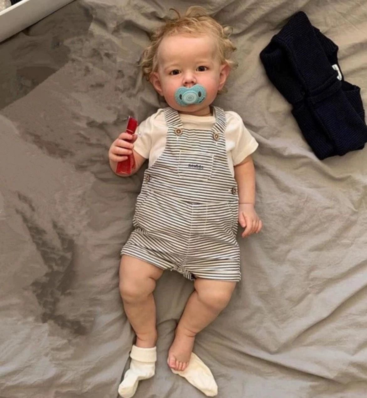 75厘米3D高级彩绘手工硅胶仿真再生婴儿 Liam 重生娃娃人偶玩具