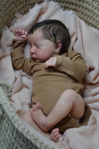 18寸Levi重生娃娃reborn baby doll 仿真娃娃儿童胶身男儿童玩具