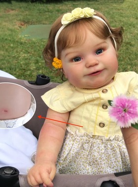 48厘米全胶身reborn doll重生婴儿仿真娃娃玩具美仓热卖