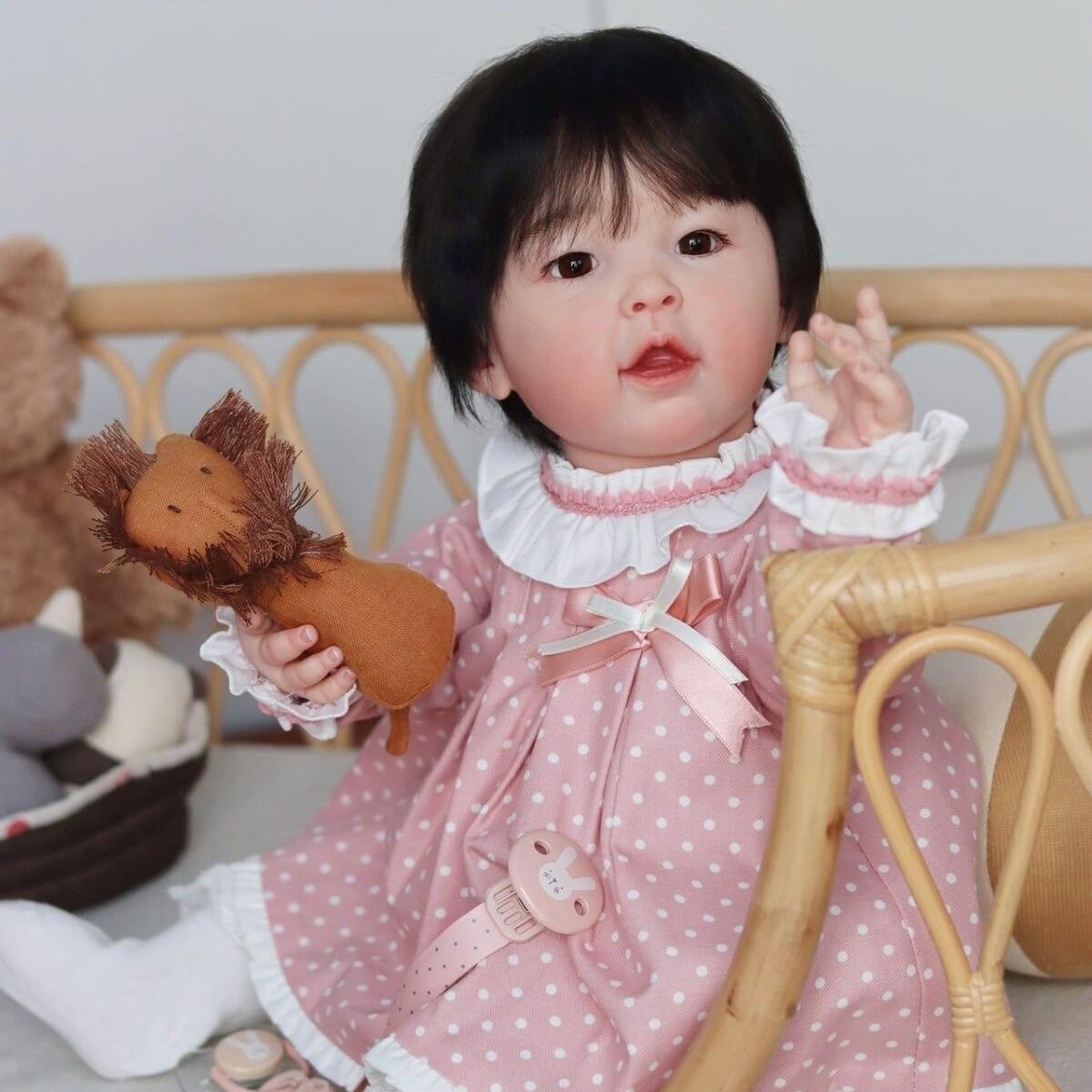 60cm仿真婴儿生娃娃手指女孩