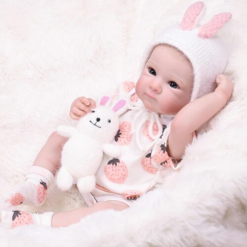 高级彩绘18英寸重生洋女娃娃仿真婴儿reborn doll全软胶人偶玩具