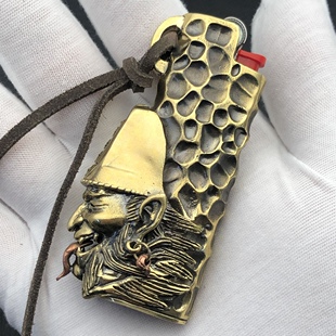 【超玩EDC】黑白无常 一见生财手工铸造机防爆比克j3一次性打火机