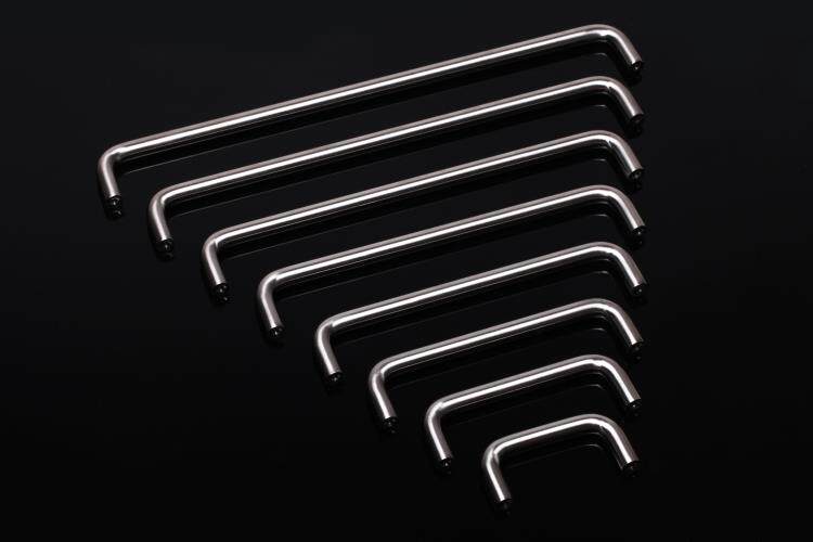 ls511抽屉圆形拉手 柜门门把手 304不锈钢橱柜孔距64mm80mm90mm