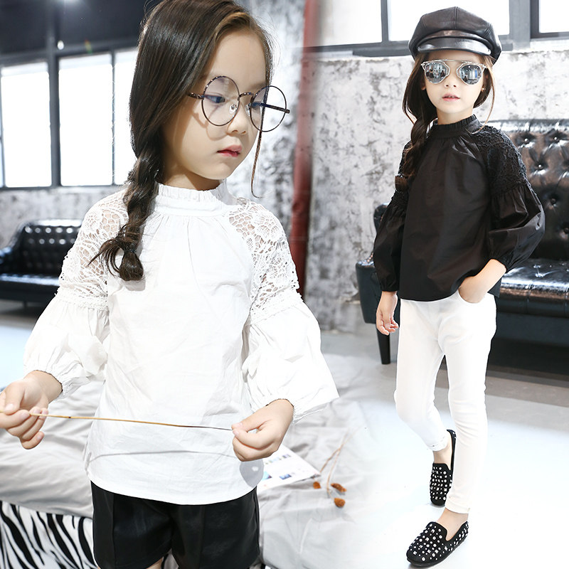 Chemise fille à manche longue en coton - Ref 2085939 Image 1