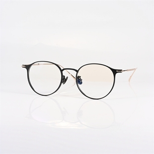 文艺超轻纯钛百搭眼睛镜架框男女同款 可配近视防蓝光近视镜片6615