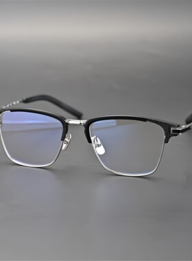 木村拓哉同款镜框男女款钛眼镜框方镜架配防蓝光近视镜框钛S-02TH