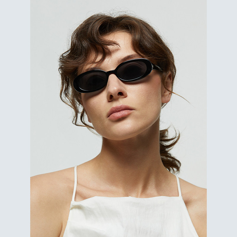 明星同款ins街拍欧美个性复古墨镜新款小红书防紫外线板材6095