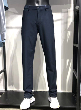 品牌男装(正品JJ家)65棉！秋冬男士商务休闲裤男款小直筒男裤长裤